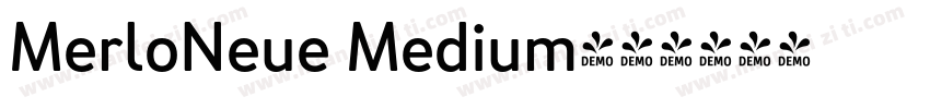 MerloNeue Medium字体转换